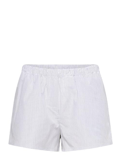 Relaxed Boxer Cotton Shorts Weekday White