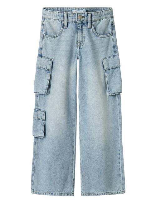 Nkfbella Wide Cargo Jeans 8772-Be Noos Name It Blue