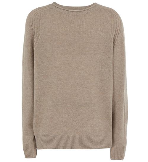 Emporio Armani Bluse - Strik - Uld - Beige Medio Melange