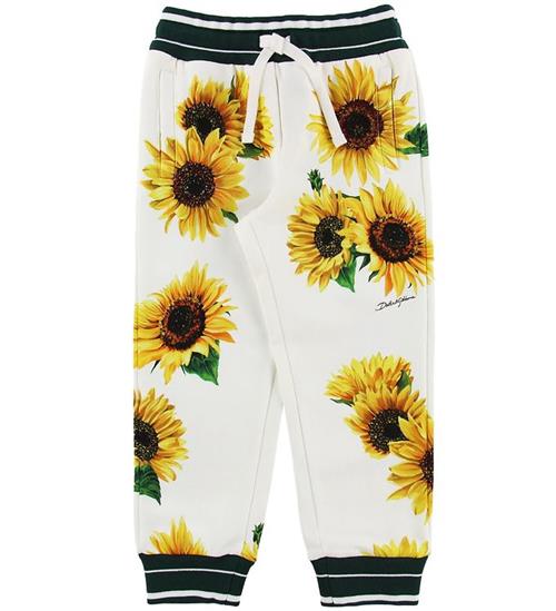 Dolce & Gabbana Sweatpants - Sunflower - Hvid/Mørkegrøn