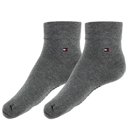 Tommy Hilfiger Strømper - 2-pak - Quarter - Gråmeleret