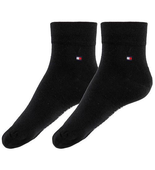 Tommy Hilfiger Strømper - 2-pak - Quarter - Sort
