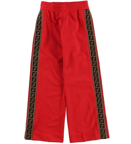Fendi Kids Bukser - Rød m. Stribe/Knapper