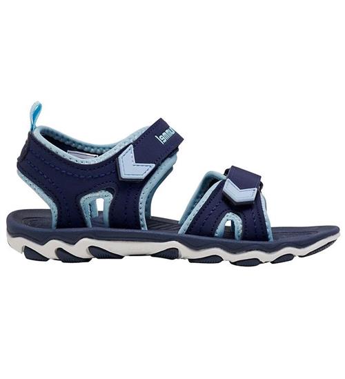 Hummel Sandaler - HMLSport Jr - Black Iris/Lyseblå