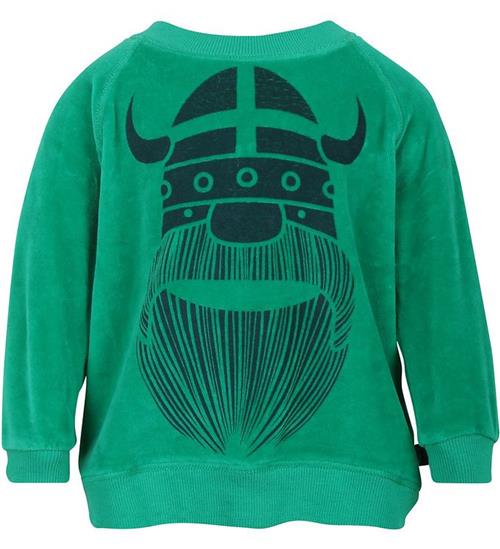 Danefæ Velour Sweatshirt - Grøn m. Erik