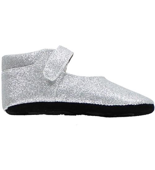 Fuzzies Ballerina Hjemmesko - Amalie - Sølv m. Glimmer