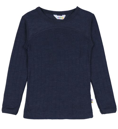 Joha Bluse - Uld/Silke - Navy