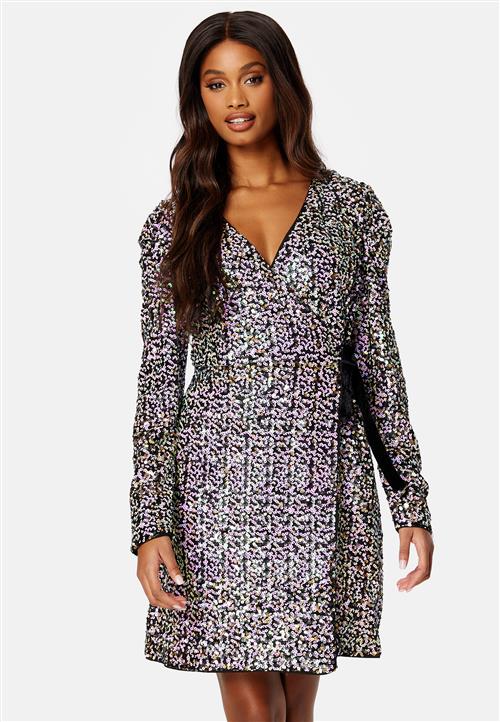 YAS Multiseq LS Wrap Dress