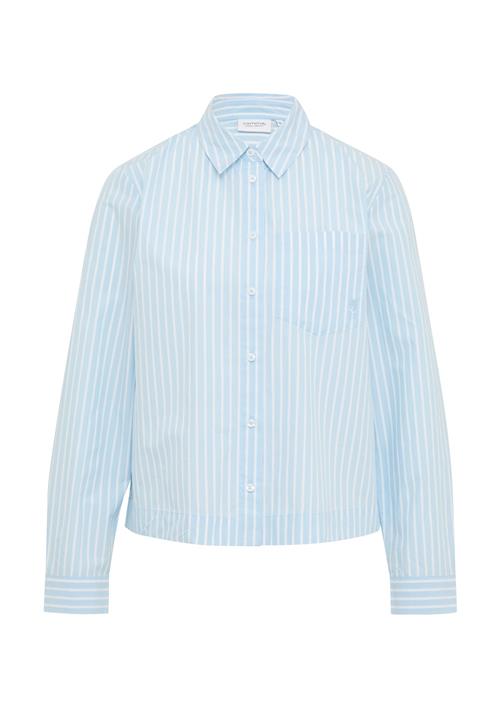 comma casual identity Bluse  himmelblå / hvid