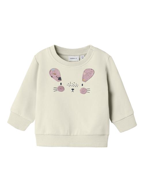 NAME IT Sweatshirt 'NBFKLEO'  beige / lilla / sort