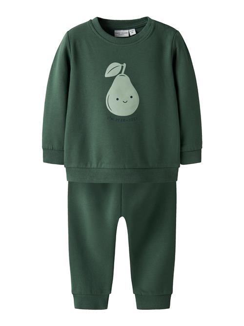 NAME IT Joggingdragt 'NBMVONNE'  pastelgrøn / mørkegrøn