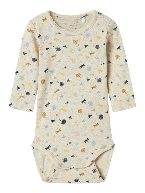 NAME IT Sparkedragt/Body 'NBFKORAL'  mørkebeige / navy / lyseblå / gul
