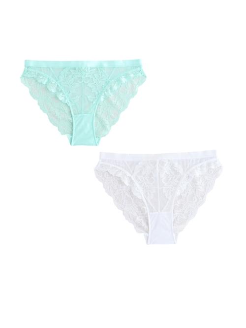Next Slip  mint / hvid