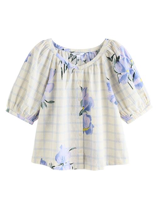 Next Bluse  lyselilla / hvid
