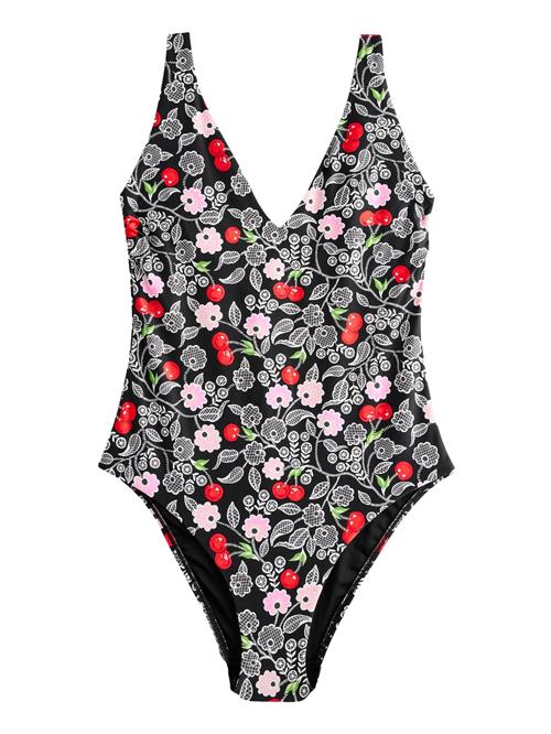 Next Badedragt 'Cath Kidston'  lyserød / kirsebærsrød / sort / hvid