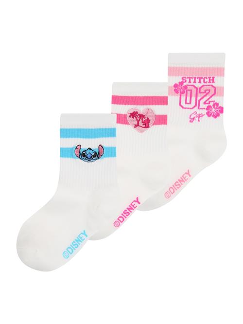 GAP Sokker 'DIS STITCH'  azur / pitaya / hindbær / hvid