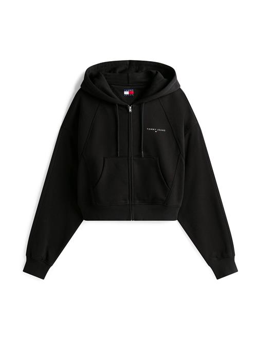 Tommy Jeans Sweatjakke  sort / hvid
