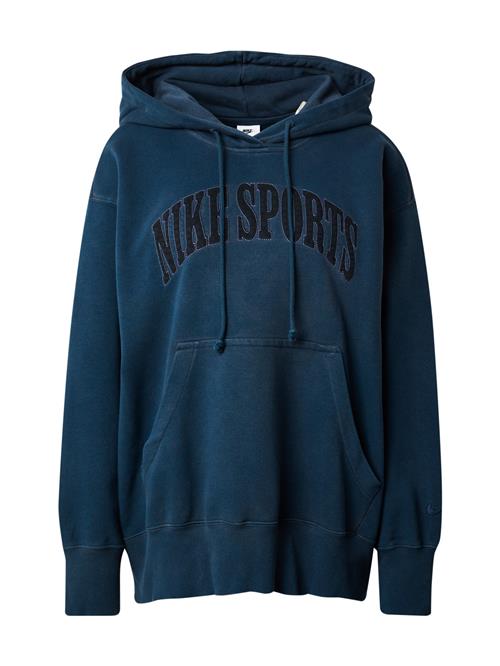 Nike Sportswear Sweatshirt 'PHNX FLC'  cyanblå / sort