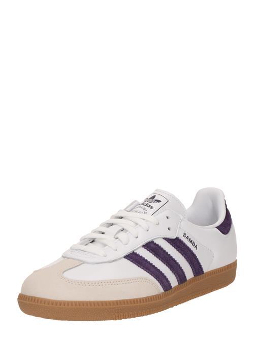 ADIDAS ORIGINALS Sneaker low 'SAMBA'  creme / mørkelilla / hvid
