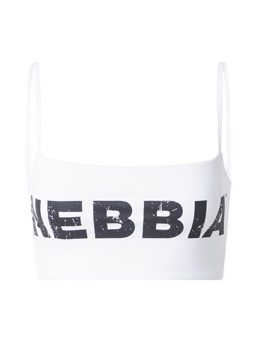 NEBBIA Sports-BH 'BACK CHECK'  sort / hvid