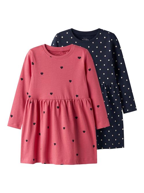 NAME IT Kjole 'NMFVivia'  navy / pink / hvid