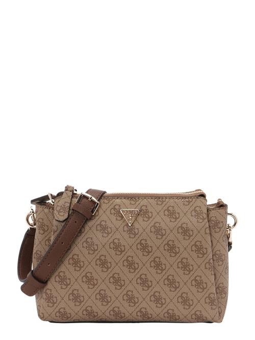 GUESS Skuldertaske 'NOELLE II TRI COMP CROSSBODY'  brun / mørkebrun / guld
