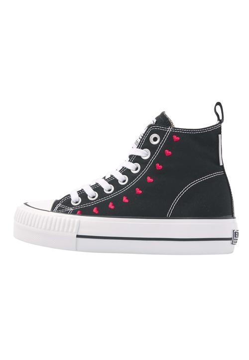 Se BRITISH KNIGHTS Sneaker high 'KAYA'  sort / hvid ved About You
