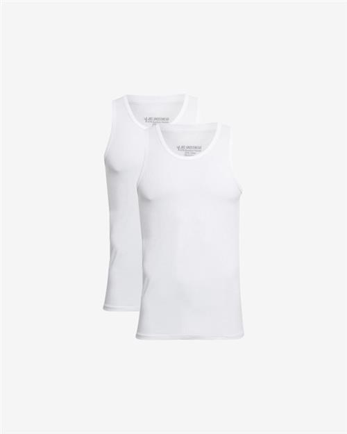2-pak tank-top (singlet) | bambus | hvid