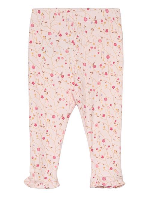 Leggings Aop Rib Minymo Pink