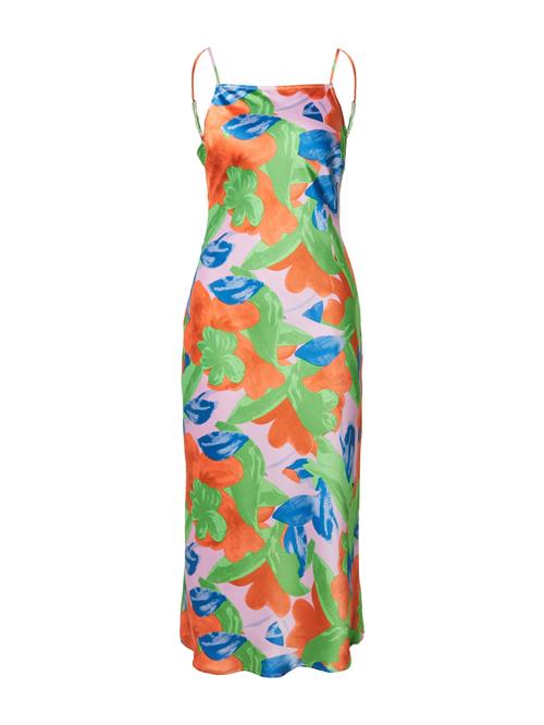 Nasty Gal Sommerkjole  blå / grøn / orange / lyserød