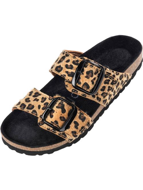 Palado Pantoletter 'Samos Leo'  camel / brun / sort