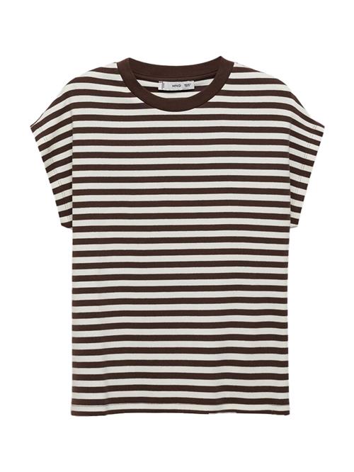 MANGO Shirts 'ANCLA'  choko / hvid
