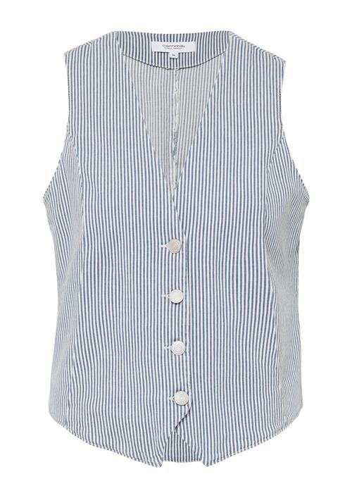 comma casual identity Jakkesætsvest  blue denim / hvid