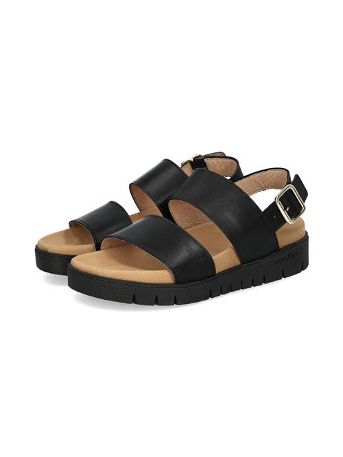 SWEEKS of Sweden Sandaler 'Gabriela'  guld / sort