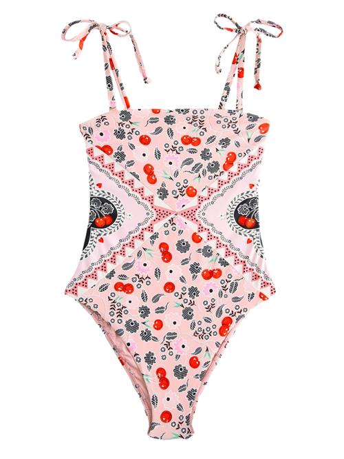 Next Badedragt 'Cath Kidston'  lyserød / knaldrød / sort / hvid