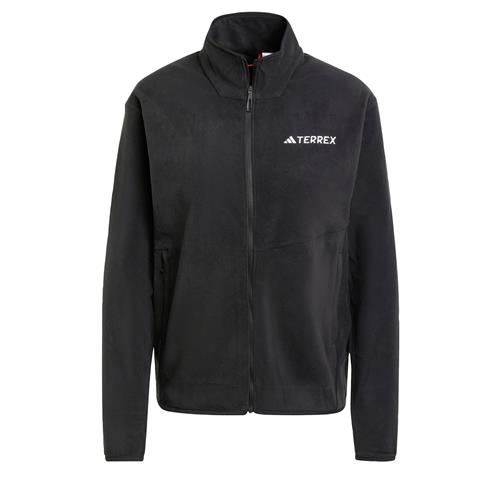 ADIDAS TERREX Funktionsfleecejakke 'Terrex Multi Full-Zip Fleece'  sort / hvid
