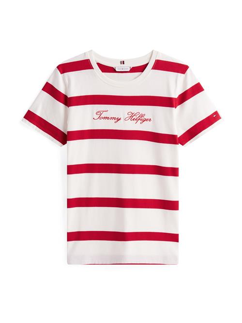TOMMY HILFIGER Shirts  brandrød / hvid