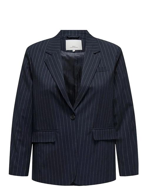Cardamie L/S Pinst Slit Ovs Blazer Tlr ONLY Carmakoma Navy