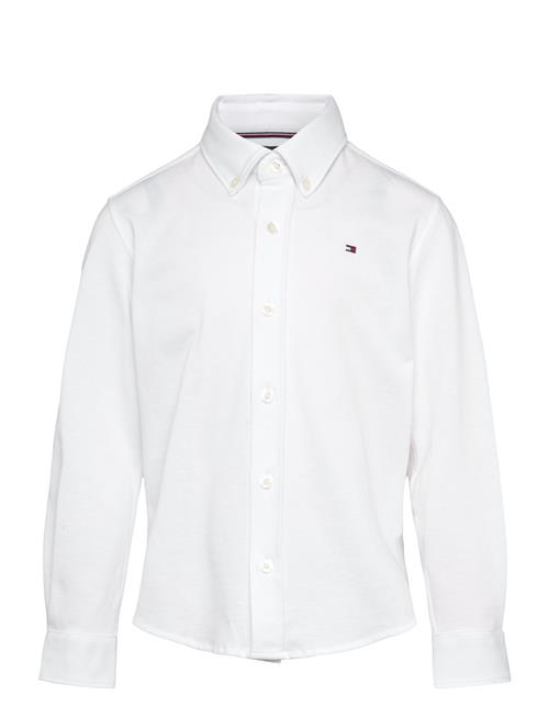 Se Pique Regular Shirt Ls Tommy Hilfiger White ved Booztlet