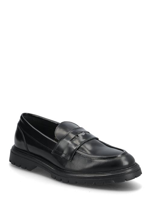 Biagil Penny Loafer Coin Polido Bianco Black