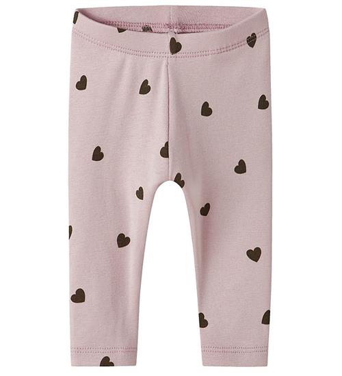 Name It Legging - NbfkHeart - Burnished Lilac