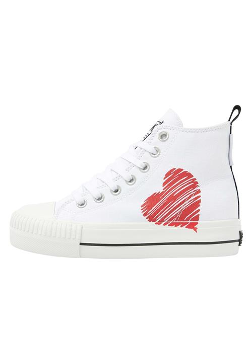BRITISH KNIGHTS Sneaker high 'Kaya'  rød / sort / hvid