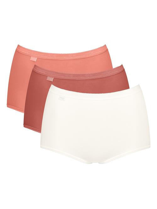 SLOGGI Panty 'Basic+ Maxi'  kirsebærsrød / melon / hvid