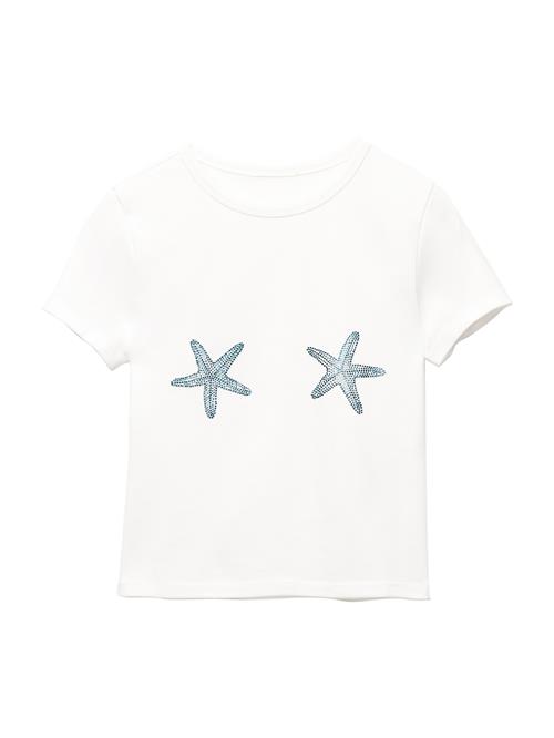 Se Pull&Bear Shirts 'ESTRELLAS MERMAID'  himmelblå / hvid ved About You