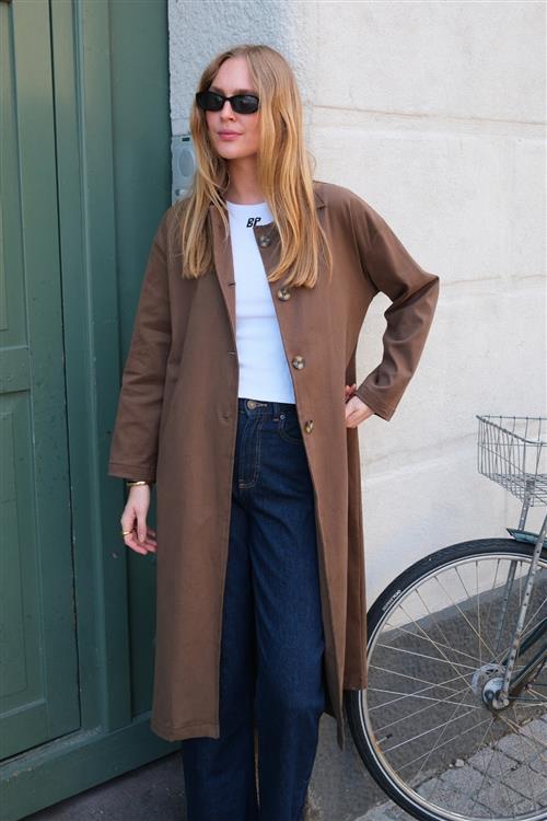 Carla Trenchcoat - Brun - S - TeeShoppen