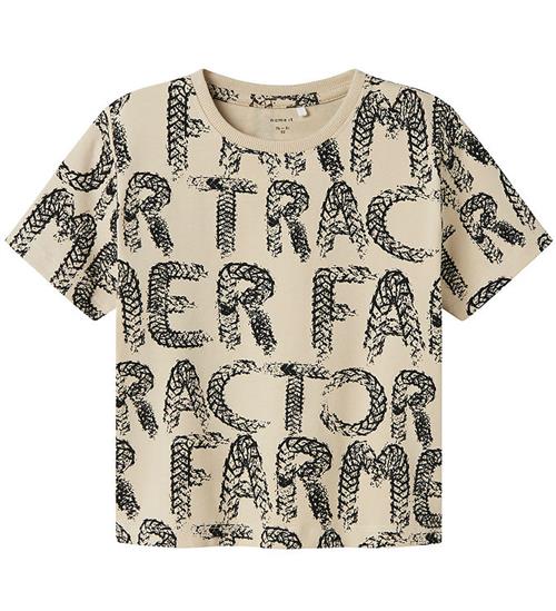 Name It T-shirt - NmmLeander - Peyote m. Bogstaver