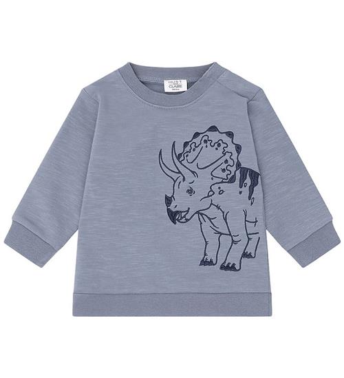Hust and Claire Sweatshirt - Sofus Triceratops - Blue Flint