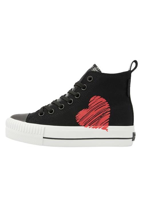 BRITISH KNIGHTS Sneaker high ' KAYA MID '  koral / sort / hvid