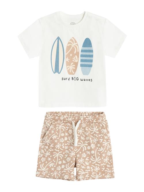 Cool Club Sæt  beige / blå / sort / hvid