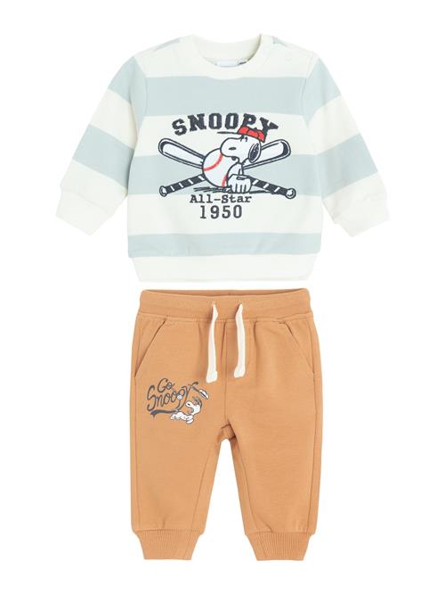 Cool Club Joggingdragt  opal / mørkeblå / orange / naturhvid